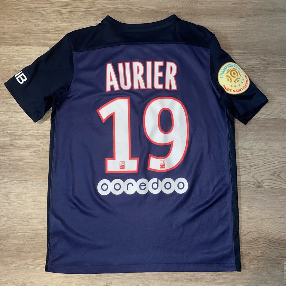 Nike PSG Paris Saint Germain 2015 Champion Serge Aurier Jersey Youth Size XL